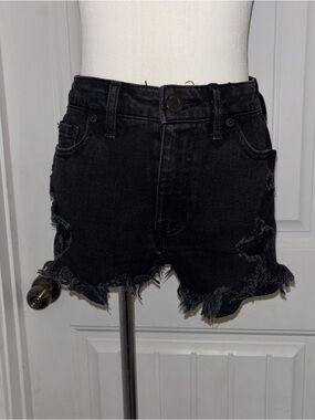 🖤🕷️ Vintage Y2K Aeropostale High Waisted Shorty Black Shorts 🕷️🖤